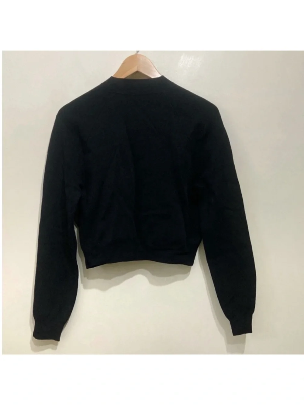 Acne Studios Olympia Zip Up Knit Jacket Size Small Black - Picture 4 of 10